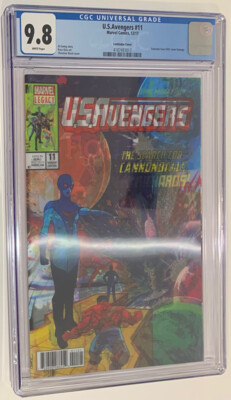 Marvel US Avengers #11 3-D Lenticular Fantastic Four Cover Graded 9.8 CGC Comic