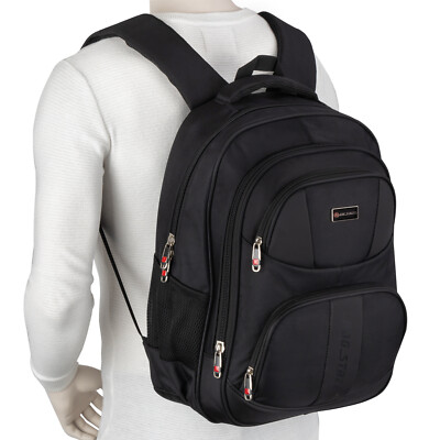  Rucksack Sport Arbeit Freizeit Schulrucksack Ranzen Herren Damen T0004 Schwarz