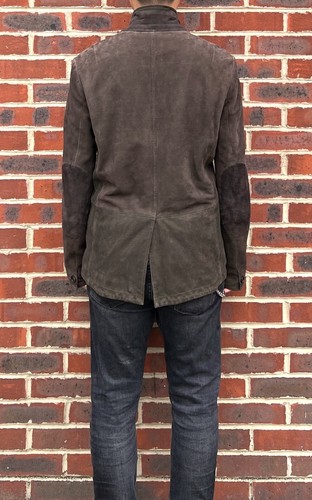 AllSaints Mens DOVER Suede Blazer Jacket MEDIUM Leather All Saints A174 - Picture 5 of 14