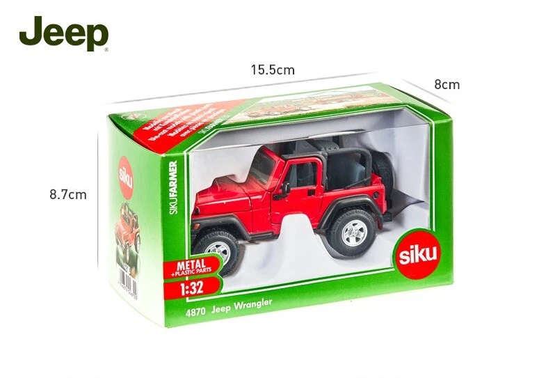 SIKU FARMER 1:32 Jeep Wrangler Diecast Farm Vehicle Toy SK4870 - Image 2 of 4