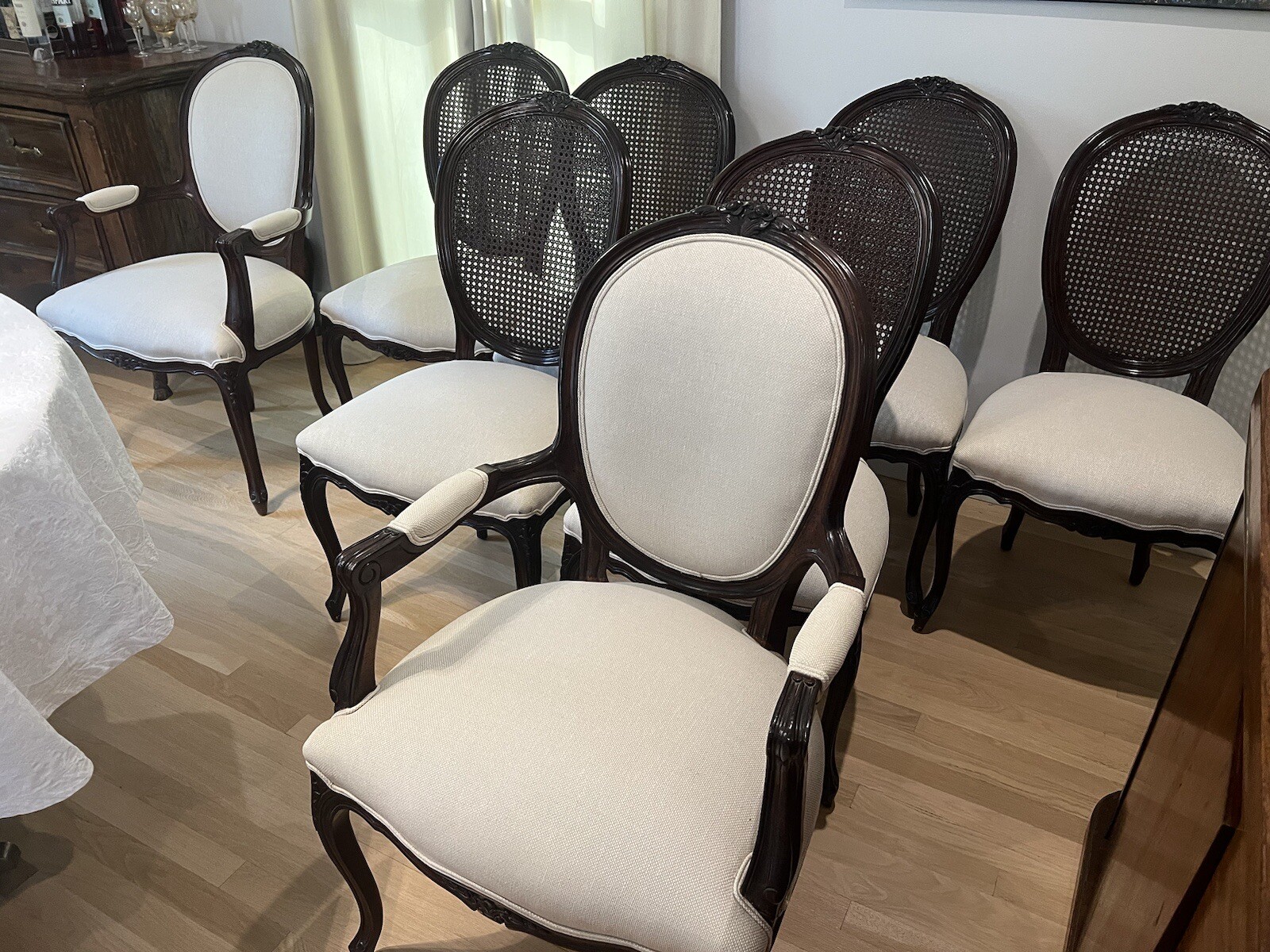 Luxury Louis XV Style Set of 8 French Chairs eBay