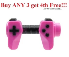 ☀️NEW Lego Dark Pink Video Game Controller w/ Black Directional Pad Thumbsticks