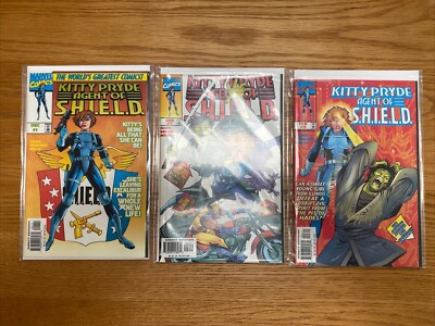 Kitty Pryde Agent Of S.H.I.E.L.D. 1-3 Complete Set Hama/Klein Marvel Comics 1997