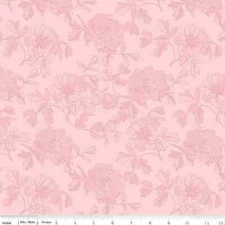 Riley Blake Springtime Tonal Fern Green  My Mind's Eye C12814 Pink