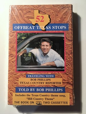 52 Offbeat Texas Stops Audiobook Two Cassette Told by Bob Phillips New Sealed