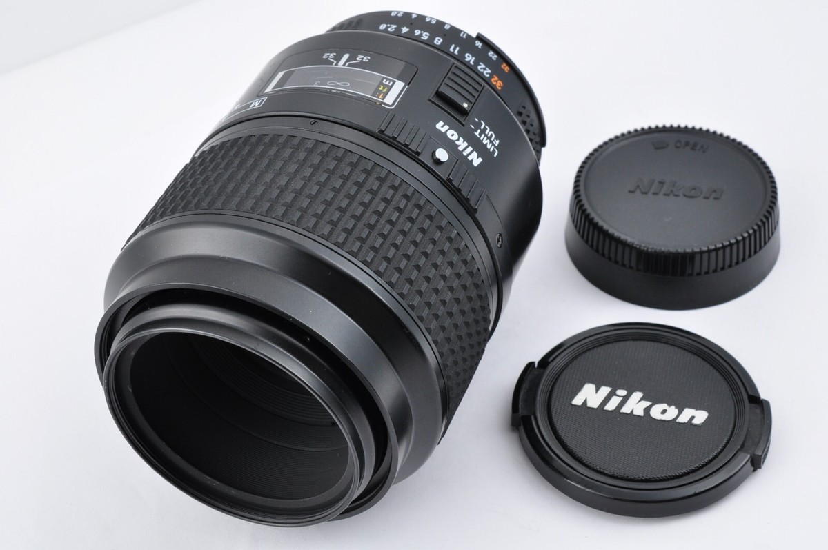 Near Mint NIKON NIKKOR 105mm F/2.8 D AF Micro Autofocus Lens