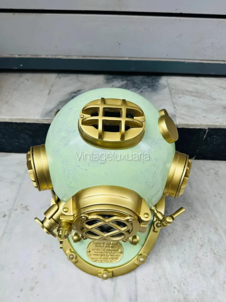 Casco de buceo US Navy Mark V | Boston Scuba Deep Sea Divers casco para regalo Foto 4 de 4