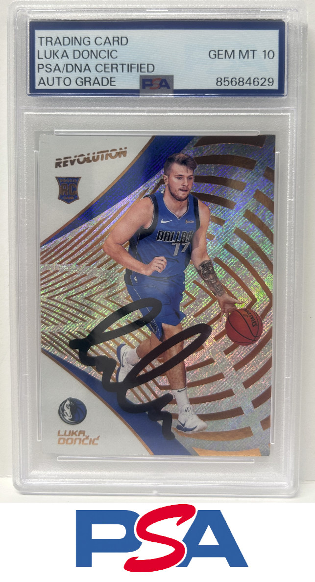 2018 Luka Doncic Signed Panini Revolution Auto Card Lakers PSA/DNA Gem Mint 10