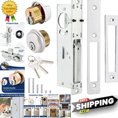 High-Quality Aluminum Storefront Mortise Lock - Double Cylinder Deadbolt Set