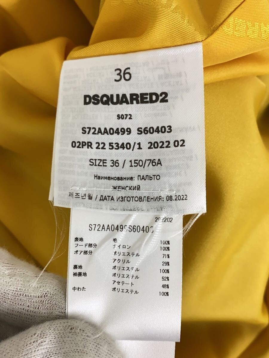 ALTRA DSQUARED2 altro cappotto 36 lana marrone check S72AA0499