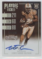 2016 Contenders Rookie RPS Playoff Ticket Sepia /199 Leonte Carroo #333 Auto 0c2