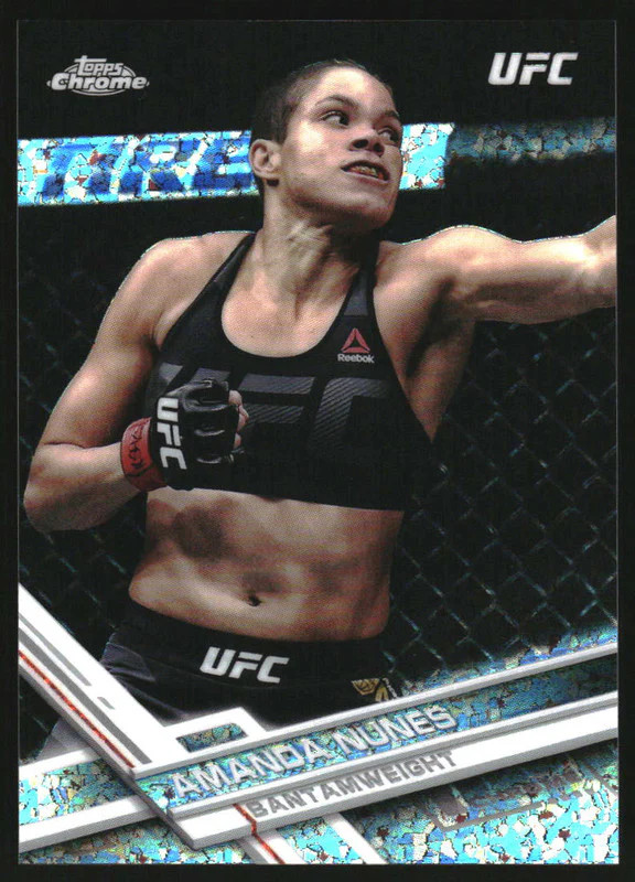 2017 Topps Chrome UFC Diamond Refractors #86 Amanda Nunes