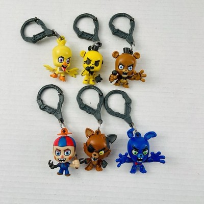 Five Nights At Freddy s FNAF Keychain Backpack Hanger Lot of 6 Funko Clips