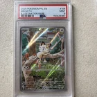 2025 Pokemon Pfl En-Phantasmal Flames #106 Meowth Illustration Rare PSA 9