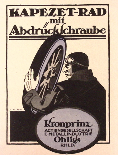 1921 Kapezet-Rad Wheels Motor Magazine Print Ad Ohligs Rhineland Germany