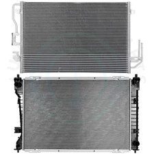 Radiator & Condenser Cooling Kit For 2008 Mazda Tribute Ford Escape 2.3L L4