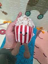 Jellycat Amuseables Popcorn Plush Bag Charm Keychain Cute Collectible Gift NWT