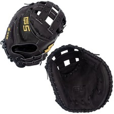 SSK FP5 33" Fastpitch Softball Catcher's Mitt FP5-3300BLKGLD12