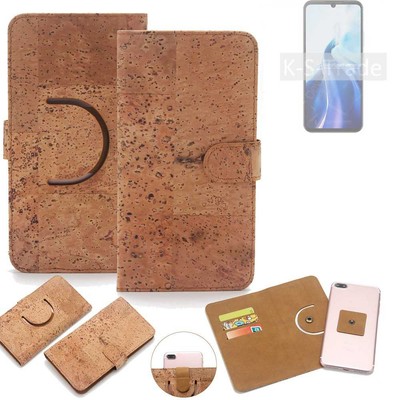 Schutz-Hülle für Cubot A30 Wallet-Case aus Kork Schutzhülle Tasche