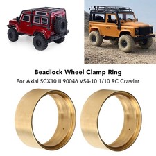 2PCS Brass Tire Lock Rings Rustproof Durable Replacement For Axial SCX10 II 1 //
