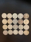 Franklyn Half Dollar,1948 to 1963, Different Mint Marks, S & D, Lot of 20
