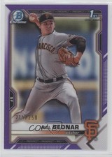 2021 Bowman Draft Chrome Purple Refractor 215/250 Will Bednar #BDC-197 0a6
