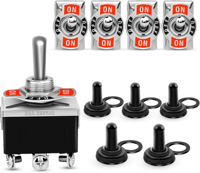 Nilight Kippschalter, 6-polig, robust, 15 A, 250 V, 20 A, 125 V, DPDT, 6-polig,