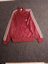 Vintage Adidas Track Jacket Stripes Maroon ATP Keyrolan Made in USA Men’s Small