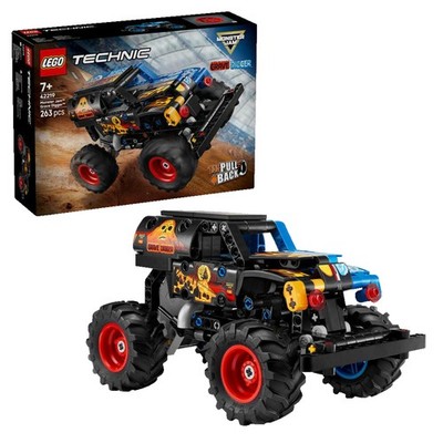 LEGO Technic 42219 Monster Jam Grave Digger Feuer und Eis Bausatz, Mehrfarbig