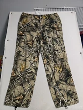 WFS Element Gear  Camo Hunting Pants, Burly Camo  (X-Large) Waist Adjustable 