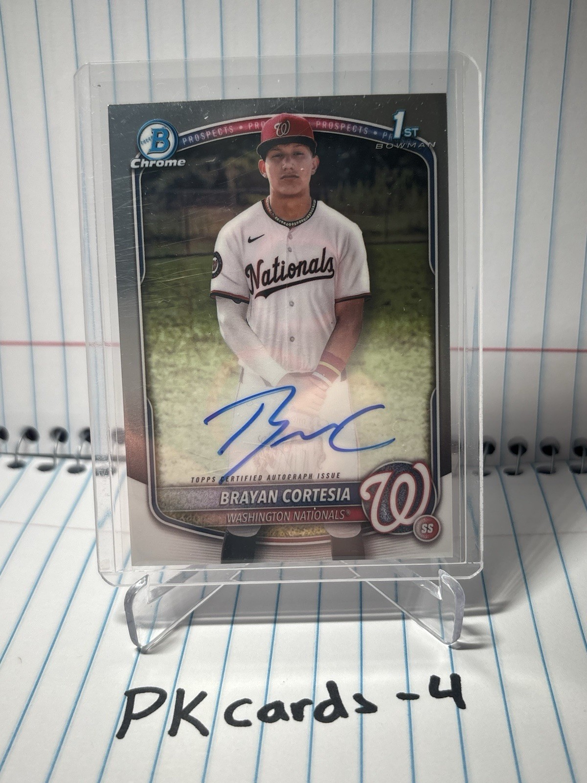2025 Bowman Chrome - Prospect Autographs Brayan Cortesia #CPA-BC (AU, RC)