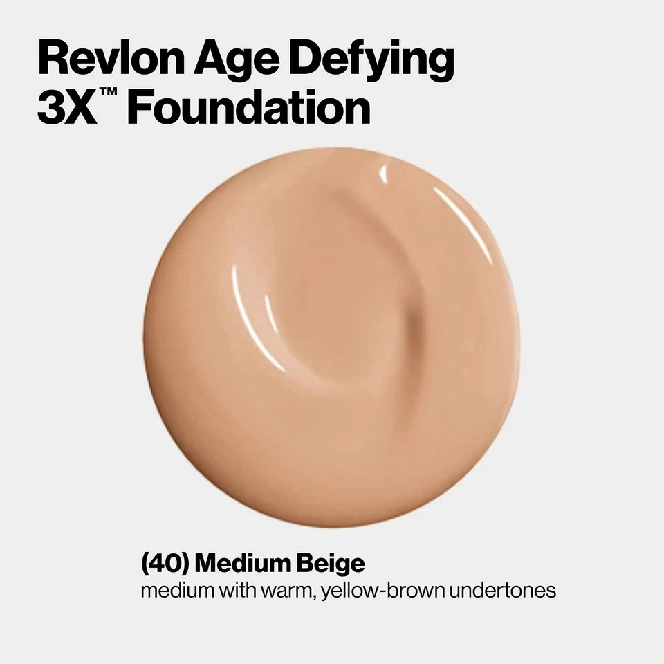Revlon Age Defying 3X Foundation SPF 20 1oz 2 Pack EXP 2/2026 New - Image 3 of 4