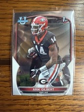 2022 Bowman Chrome University Arik Gilbert 1st Bowman RC #54 Georgia Bulldogs 