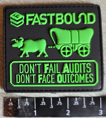 FASTBOUND FFL Software Oregon Trail Pioneers Oxe Wagon 2026 Shot Show Patch PVC