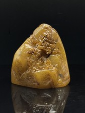 Chinese Natural Shoushan Stone Hand-carved Exquisite Figure Seal 122016