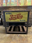 VINTAGE C. 1930 BUVEZ PEPSI COLA ICE CHEST COOLER SIGN COCA COLA 7UP DR PEPPER