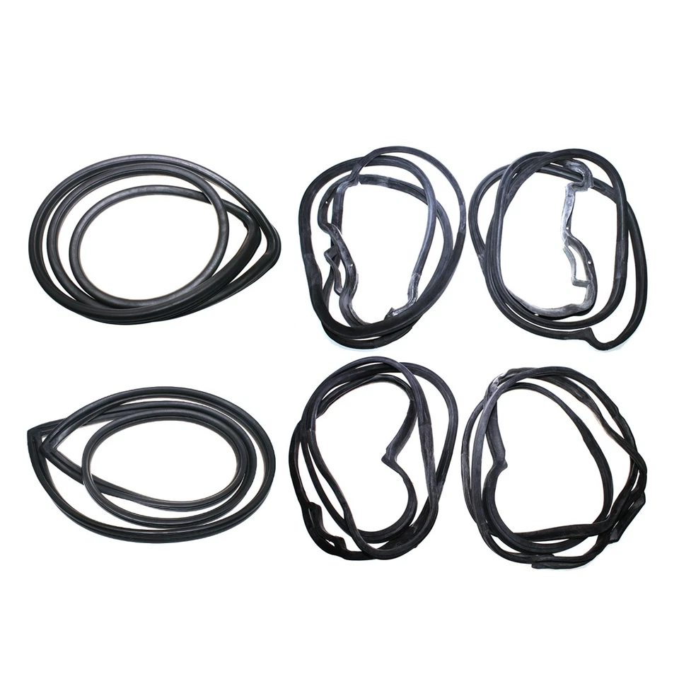Sedã completo Weatherstrip 6 peças ajuste Mercedes-Benz W123 250 280 200T 240D 300TD - Imagem 3 de 4