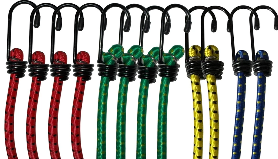 12 starke Gepäckspanner Expander Gummseil Spanngummi Riemen  Spanngurt - Bild 3 von 4