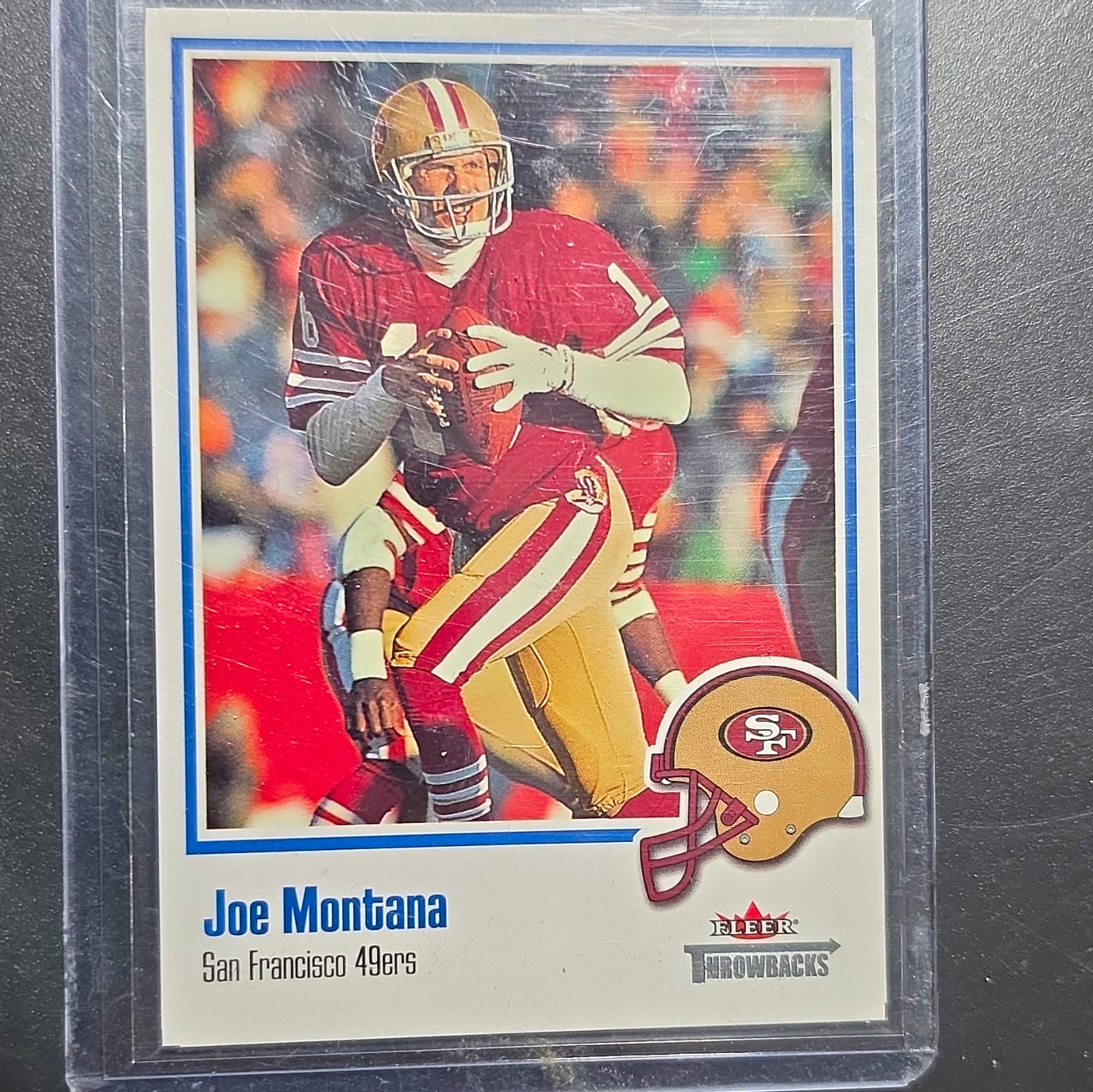 2002 Fleer Throwbacks Joe Montana San Francisco 49ers #46 Football Base Set