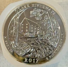 2017 ATB 5 oz Silver Coin Ozark Riverways Missouri Gem/Choice Uncirculated