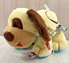 TaGgies Puppy Dog soft plush Baby Toy w/rattle 9"