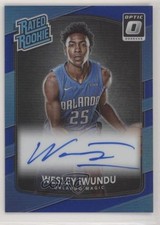 2017 Panini Donruss Optic Blue Prizm Signatures 25/49 Wesley Iwundu Wes Auto fm0