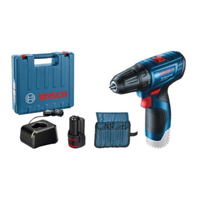Bosch GSR 120-LI Drill Driver Kit 10.8V Battery Charger & Bit Set