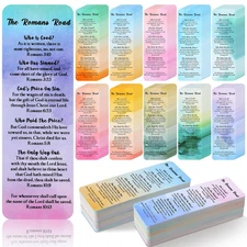 240 Pcs Romans Road to Salvation Bookmarks 6 X 2 Inches Roman'S Road Cardstock B