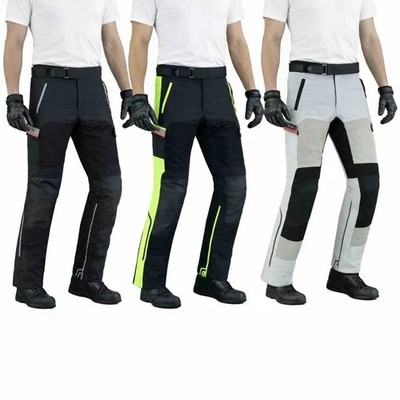 Herren Mesh Motorradhose Sommer Textil   Luftige CE-Protectoren Motorrad Hose