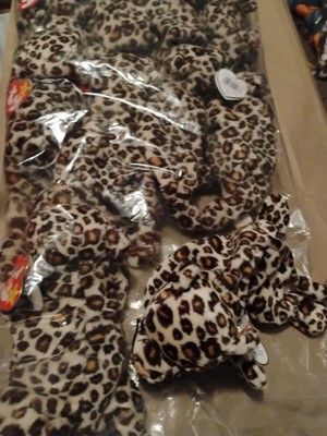 Ty Beanie Baby Lot Of 10  Vintage Freckles The Leopard Plush Animal 