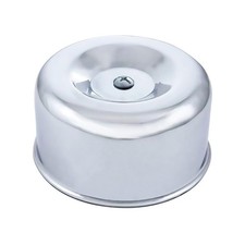 4 Round Smooth Air Cleaner For 2 58 Dual Bbl Carbs - Ford Chevy Street Rod