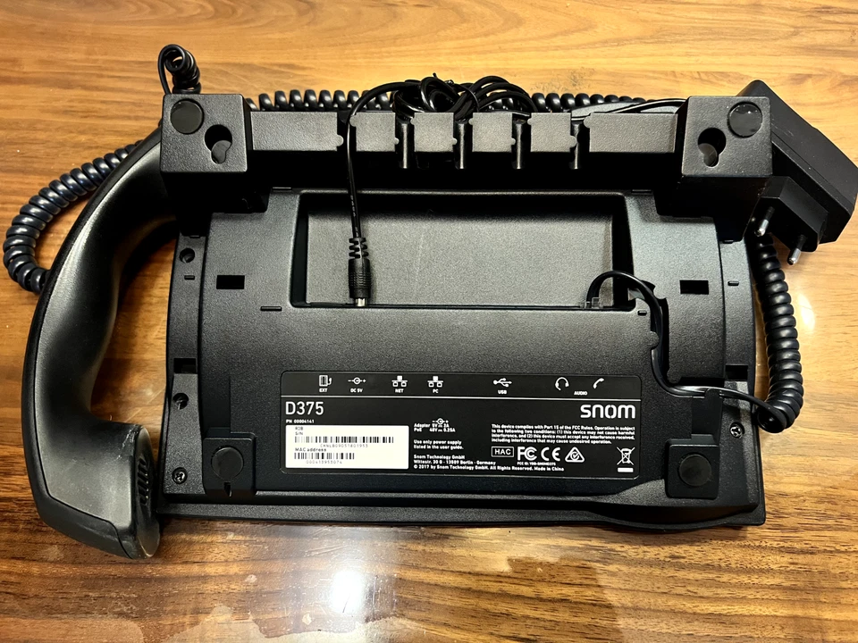 Snom D375 VOIP Systemtelefon Telefon - inkl. Netzteil! - Bild 2 von 2