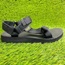Teva Original Universal Womens Size 6 Black Beach Walking Outdoor Sports Sandals