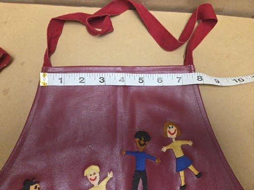 90s Save The Children Embroidered Apron Adult Adjustable Vinyl Heavy Duty USA - Picture 6 of 7